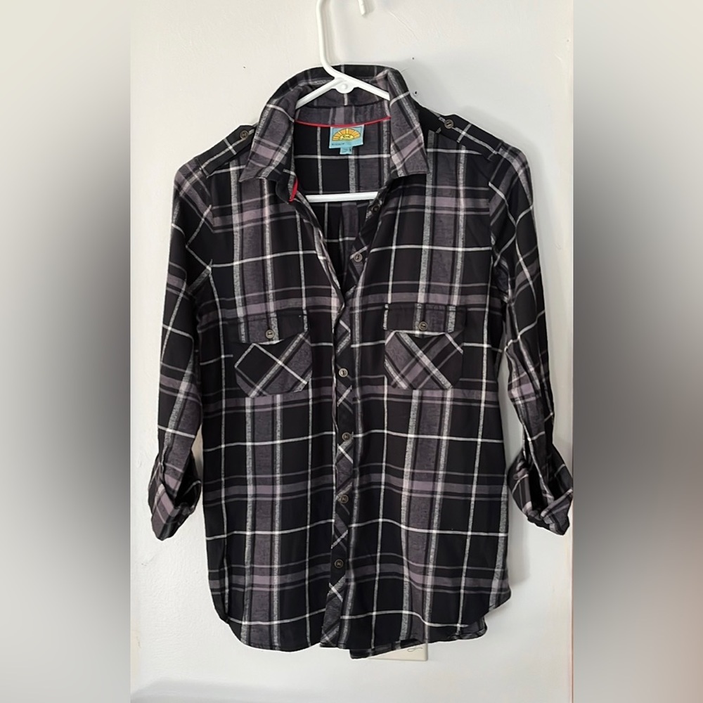 C & C California lightweight flannel EUC never worn Sz Sm